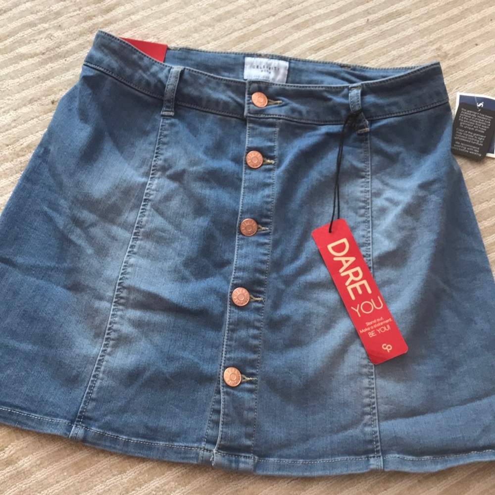 NWT Celebrity Pink Jean Skirt - Size 7